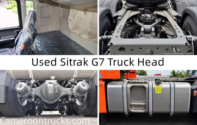 6x4 Used Sitrak G7 Truck Head for Sale in Cameroon