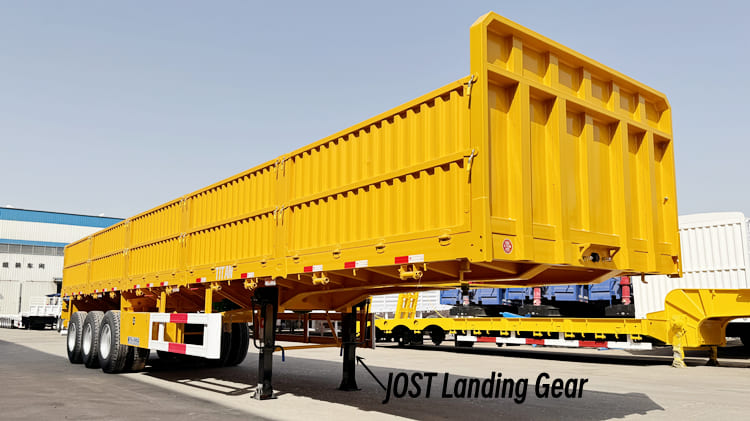 Tri Axle Semi Cargo Trailer Side Boards for Sale in Cameroon 